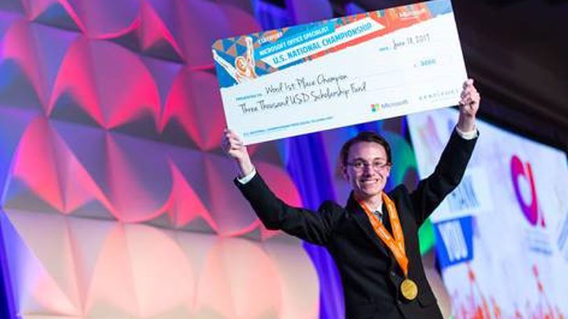 Jacob Riffel recently was named the 2019 Microsoft Office Specialist (MOS) U.S. National Champion in Microsoft Word 2016. He is a 17-year-old graduate from Miamisburg High School. CONTRIBUTED