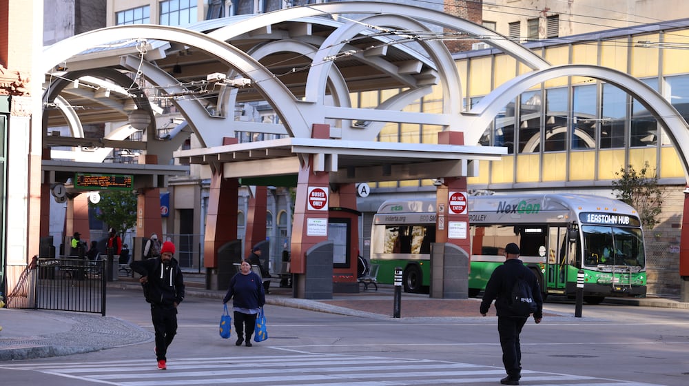 An RTA bus leaves the downtown hub and turns onto Main Street in downtown Dayton on Monday, Nov. 3. BRYANT BILLING/STAFF