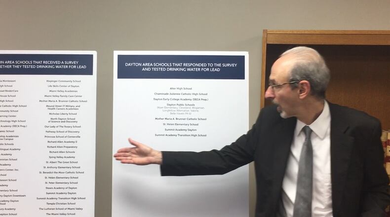 Ellis Jacobs, an attorney with Advocates for Basic Legal Equality, says only eight schools and districts out of 54 told ABLE that they have tested drinking water for lead. JEREMY P. KELLEY / STAFF