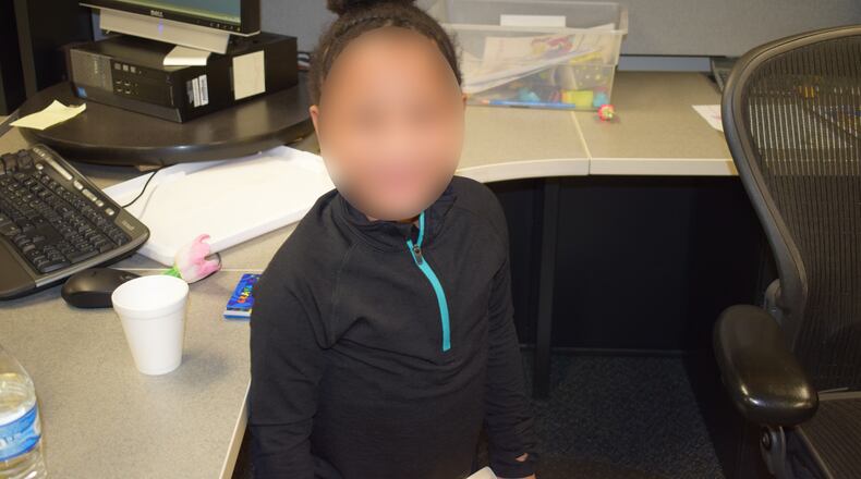 The grandmother of a 4-year-old found wandering in Centerville alone was charged with child endangering. Photo courtesy Centerville police.