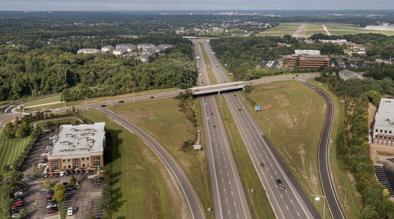 The intechange at Grange Hall Road and I-675 in Beavercreek. CONTRIBUTED