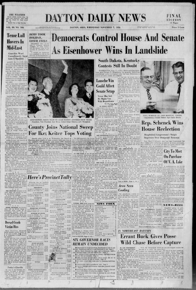 Election results front pages