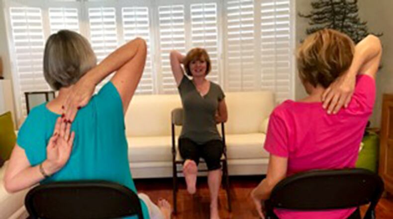 Yoga instructor Diane Zantop, of Boca Raton, Fla., was involved in a recent study by Florida Atlantic University that showed chair yoga helped reduce pain among arthritic seniors. (Diane Zantop)