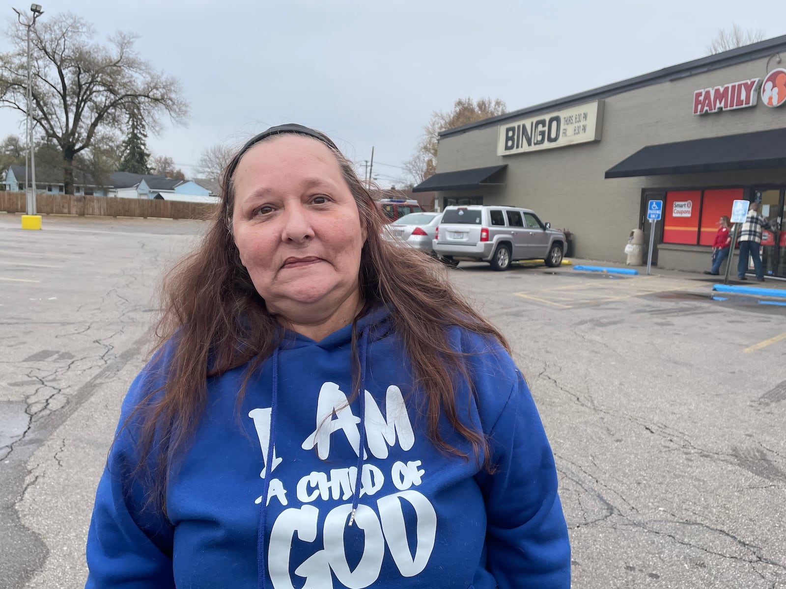 Cathy Albin, of Middletown, who said she was thankful for her family and being alive.  “God blesses me everyday,” Albin said. SAMANTHA WILDOW/STAFF