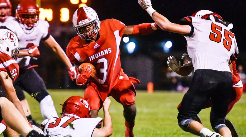 Carlisle graduated senior D.J. Chambers (3) accounted for 1,175 yards of offense and 16 TDs last season. NICK GRAHAM/STAFF