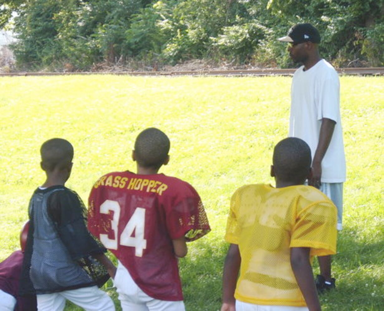 Pee Wee football practice