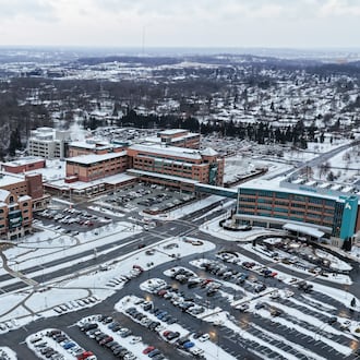 Aerial view of Kettering Health main campus on Southern Blvd. in Kettering. NICK GRAHAM/STAFF