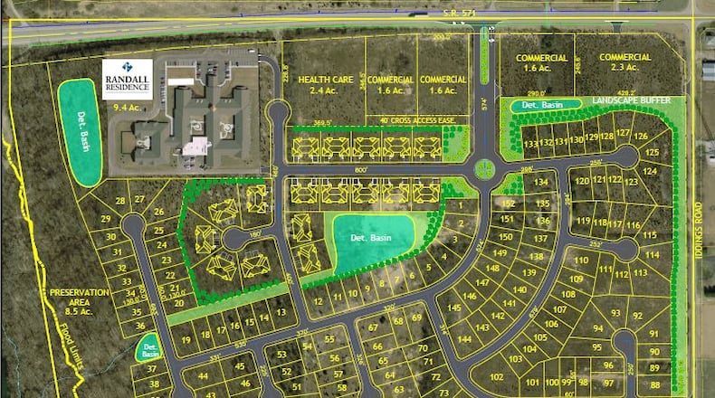 Stillwater Crossing is a proposed 150-home development also expected to include an assisted living center and commercial development off Ohio 571 in West Milton, Miami County.