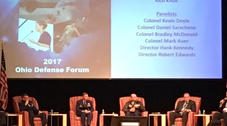 Military leaders around the state gathered at the Ohio Defense Forum on Oct. 17-18, 2017, in Columbus. BARRIE BARBER/STAFF