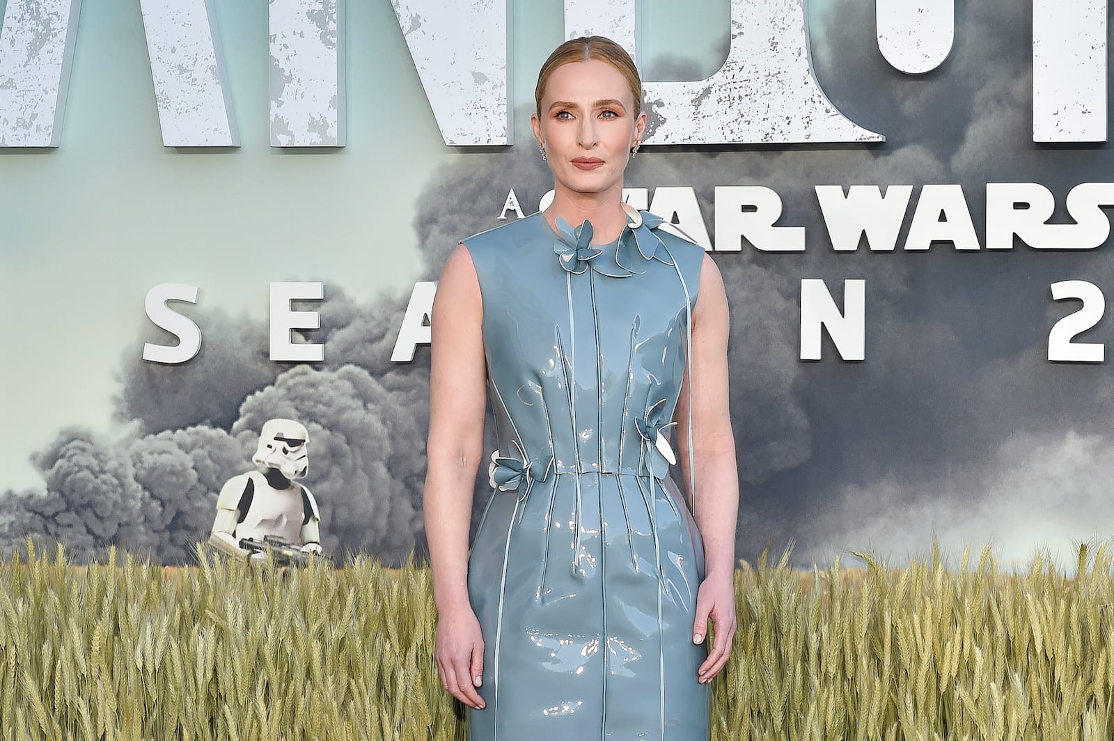 Genevieve O'Reilly poses for photographers upon arrival at a special screening for the second season of Andor, a Star Wars story, on Thursday, April 10, 2025, in London. (Photo by Thomas Krych/Invision/AP)