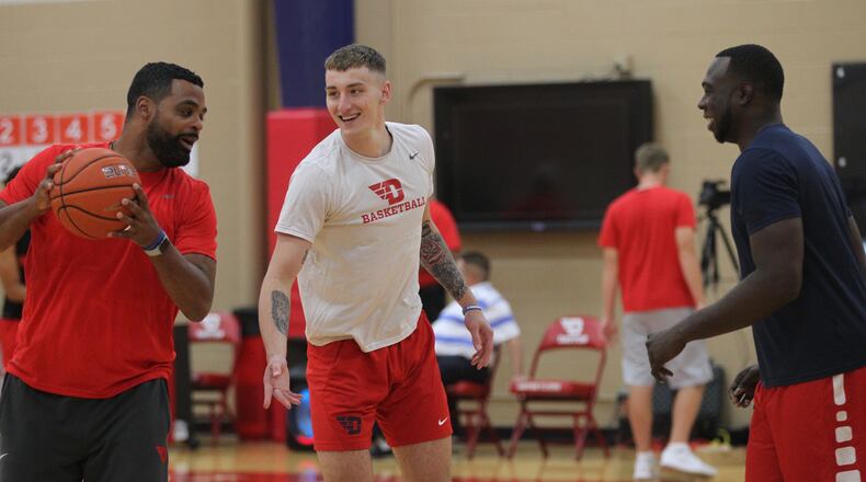 Dayton team workout on Monday, Sept. 23, 2019, at the Cronin Center.