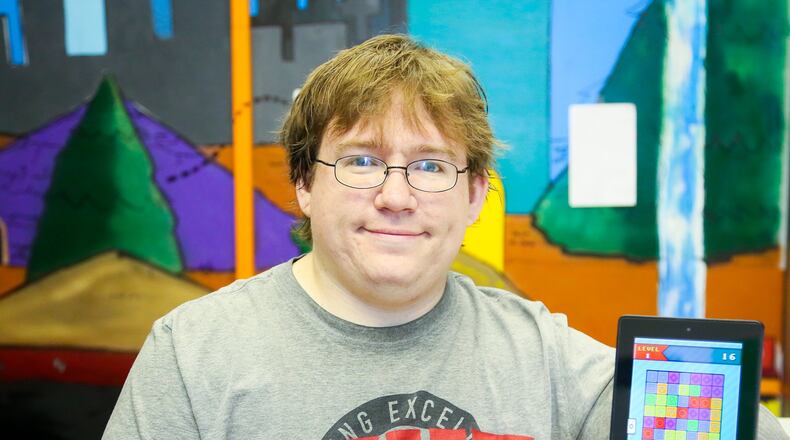 Jay Kidd, a Butler Tech School of the Arts grad, is the Founder of Wraith Games, an 11-year-old startup which has had office space at Hamilton Mill for the last two years. Wraith Games is releasing the game Collapsus by the end of this year. GREG LYNCH / STAFF