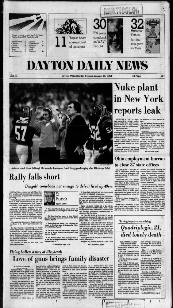 Dayton History Pages Bengals playoffs