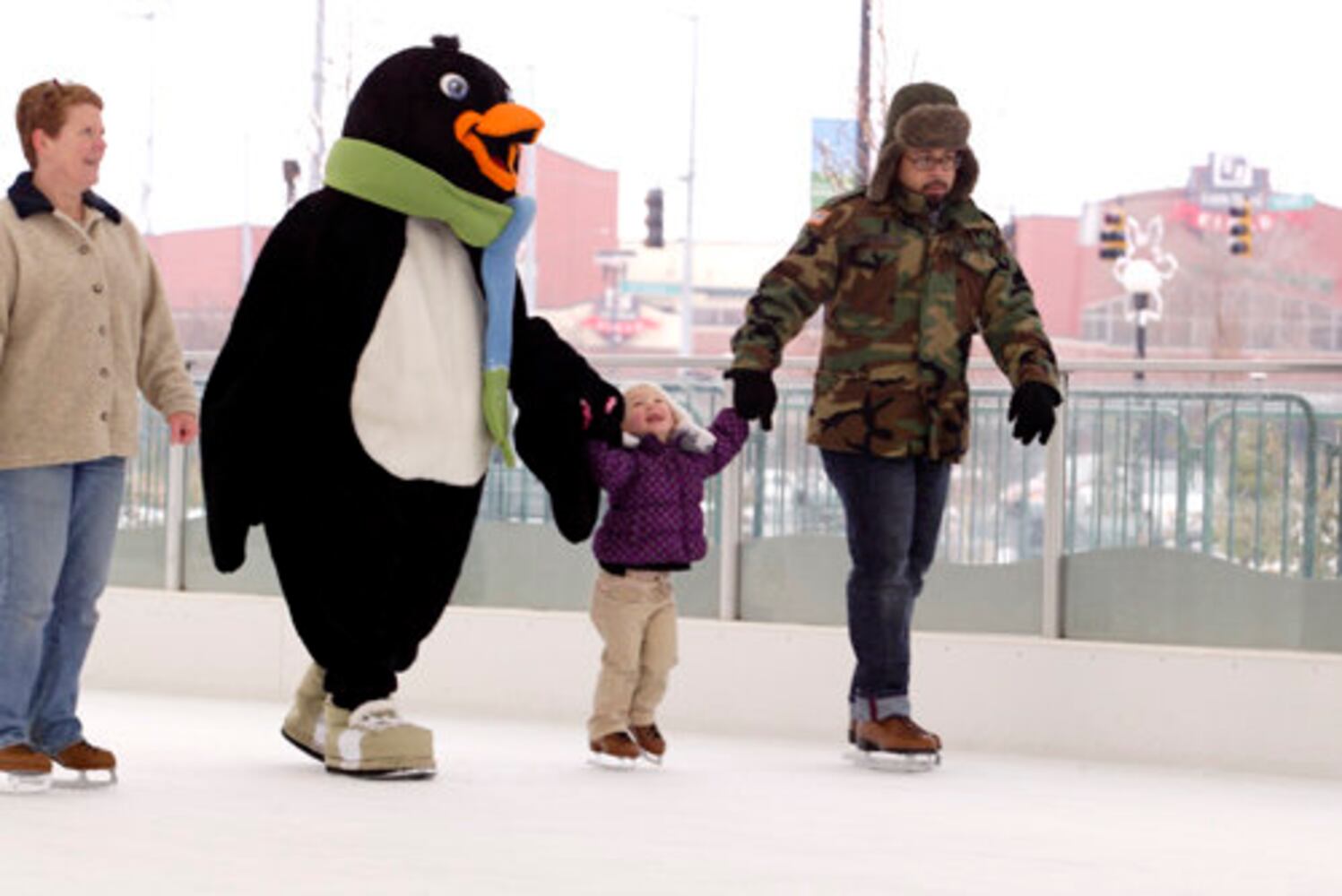 Parker the Penguin at RiverScape