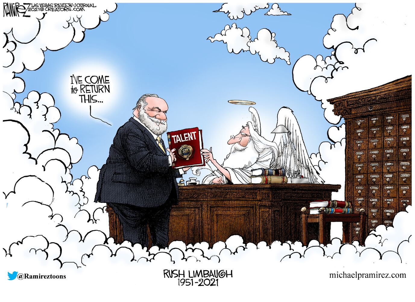 Week in cartoons: Frigid Texas, Rush Limbaugh and more