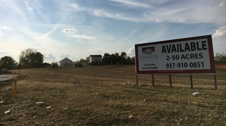 The city of Huber Heights bought 52 acres of land at the corner of Executive Boulevard and Brandt Pike. STAFF/BONNIE MEIBERS