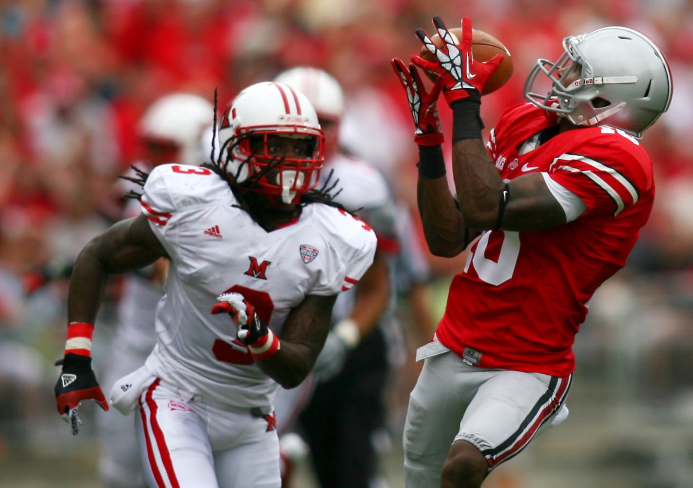 Area players and OSU Buckeyes in the Super Bowl