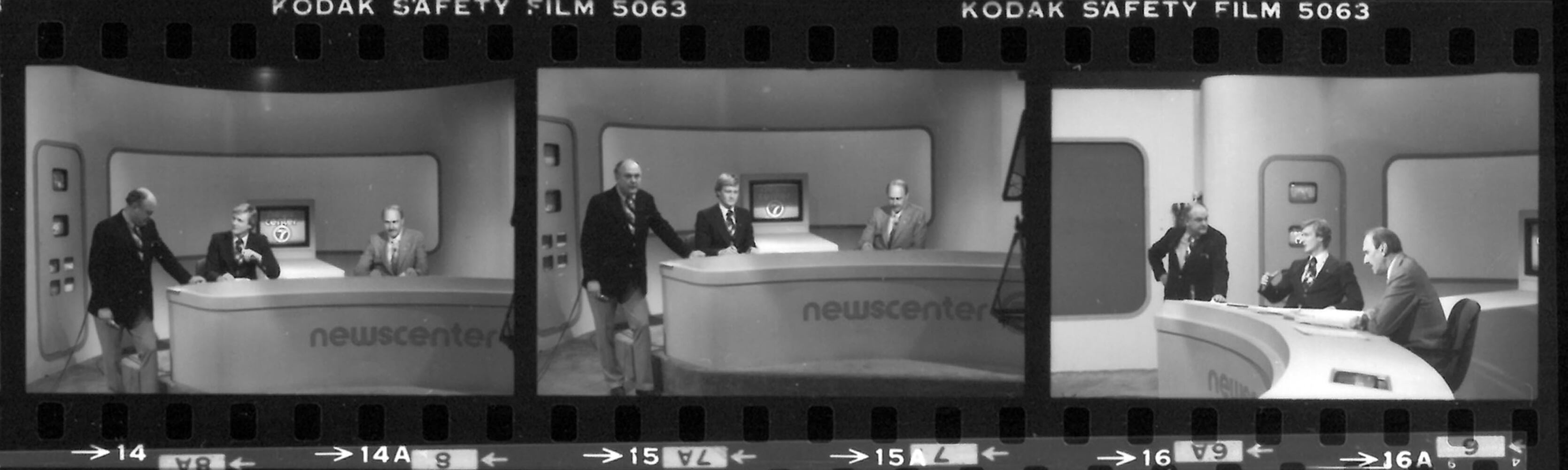 Gordon Jump plays weatherman in the WHIO studio