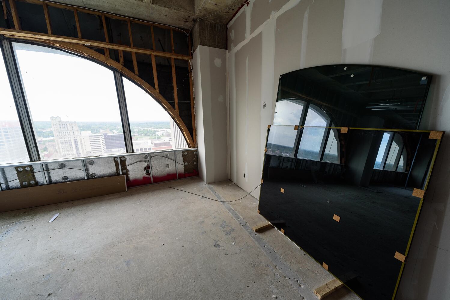 PHOTOS: Construction progress at The Deneau Tower in downtown Dayton