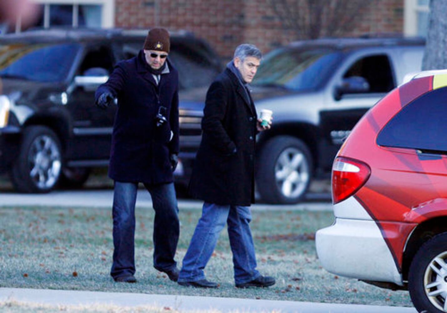 George Clooney filming at Miami