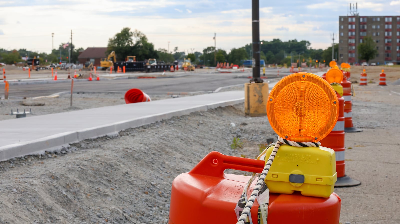 Construction work continues on the Xenia Market District, the $150 million redevelopment of the former Xenia Towne Square Shopping Center off West Main Street in downtown Xenia. Work began in late 2024. BRYANT BILLING / STAFF