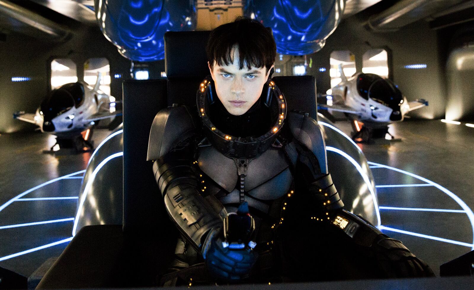 This image released by STX Entertainment shows Dane DeHaan in a scene from “Valerian and the City of a Thousand Planets.” (Lou Faulon/STX Entertainment via AP)