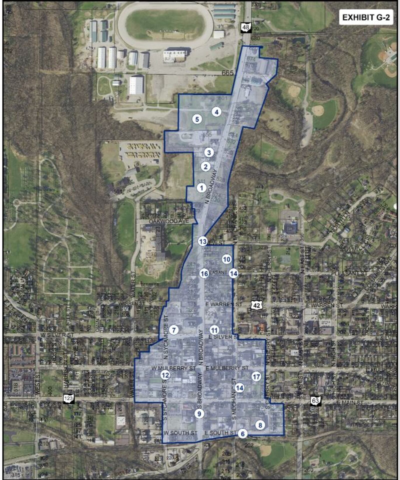 These are the proposed boundaries for a Community Entertainment District that the city of Lebanon expects to submit sometime in June. It will allow additional D-5J liquor permits in the district to help attract new restaurants to the city. CONTRIBUTED/CITY OF LEBANON
