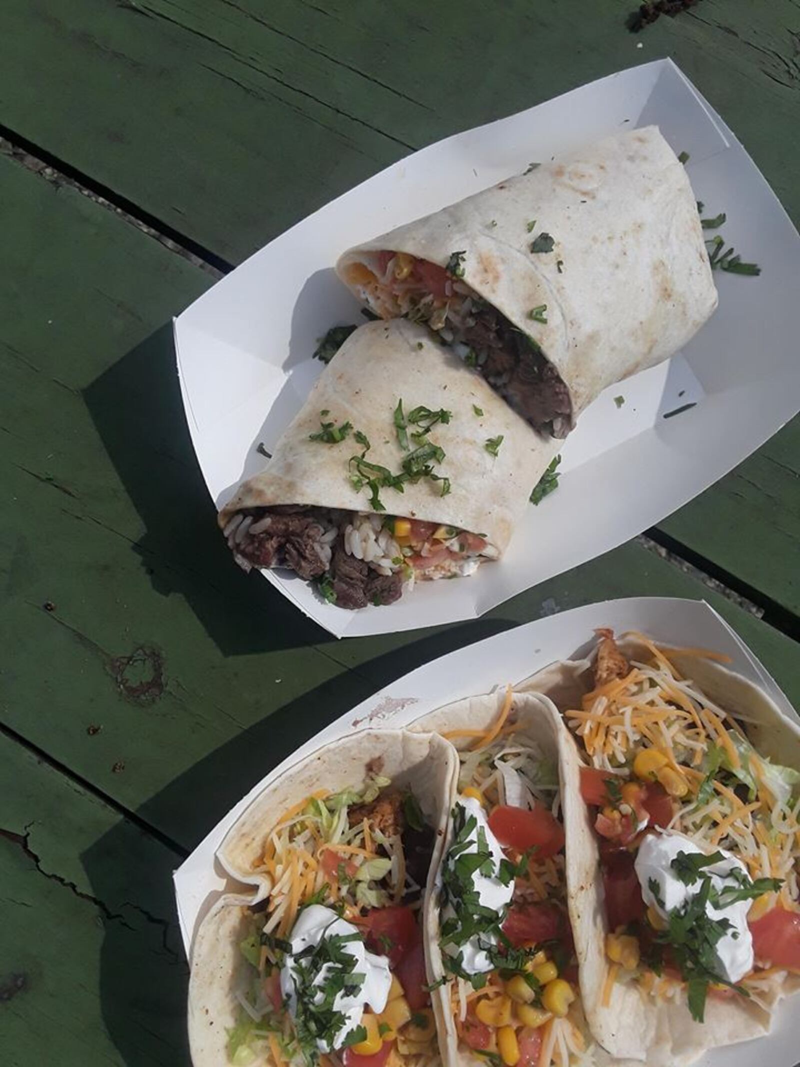 Burritos and tacos you can customize with your favorite meats at toppings will be available at The Crazy Burrito food truck stationed this summer on weekends at Adventures on the Great Miami. CONTRIBUTED