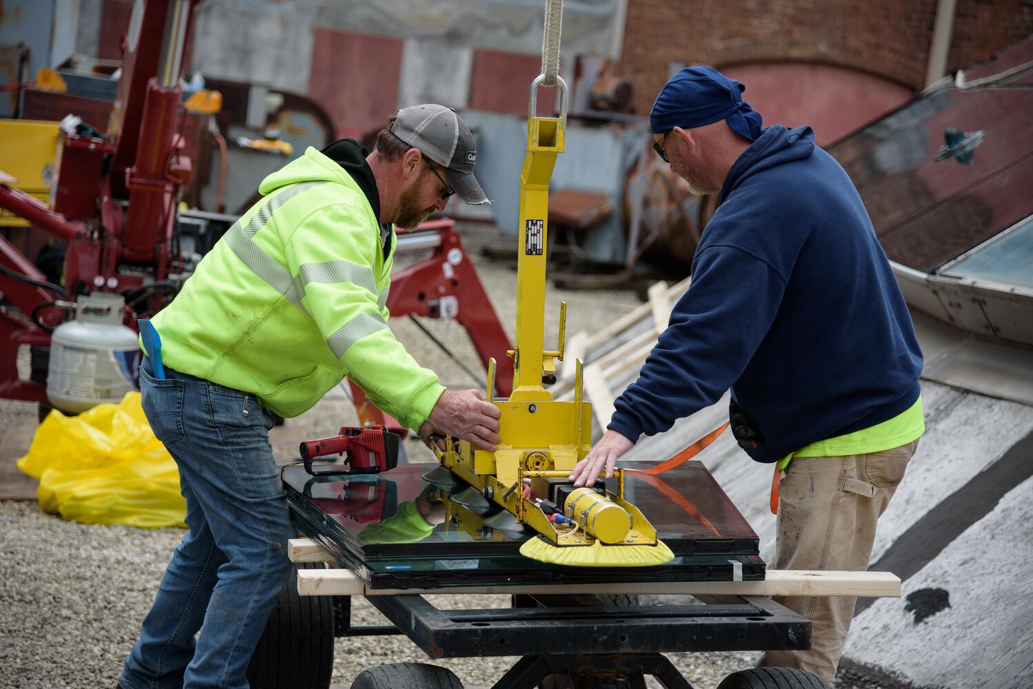 PHOTOS: Behind the scenes on the first day of construction at The Dayton Arcade