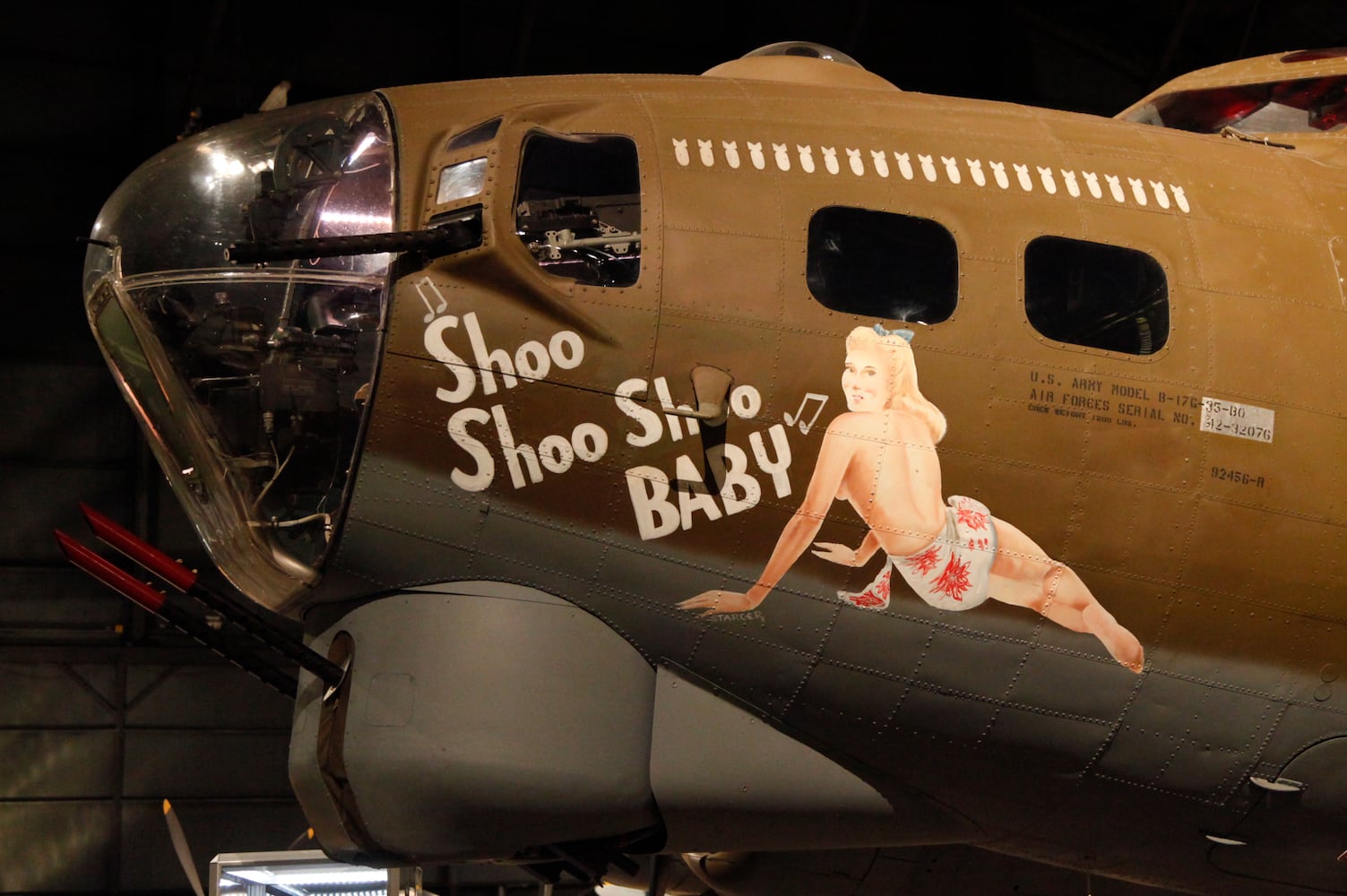 WWII jacket, nose art