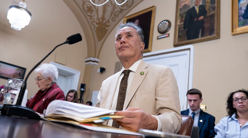 “I have grave concerns about how Trump’s executive orders are being carried out across the federal government, most especially at the Department of Veterans Affairs,” said Rep. Mark Takano, D-Calif. (AP Photo/J. Scott Applewhite)