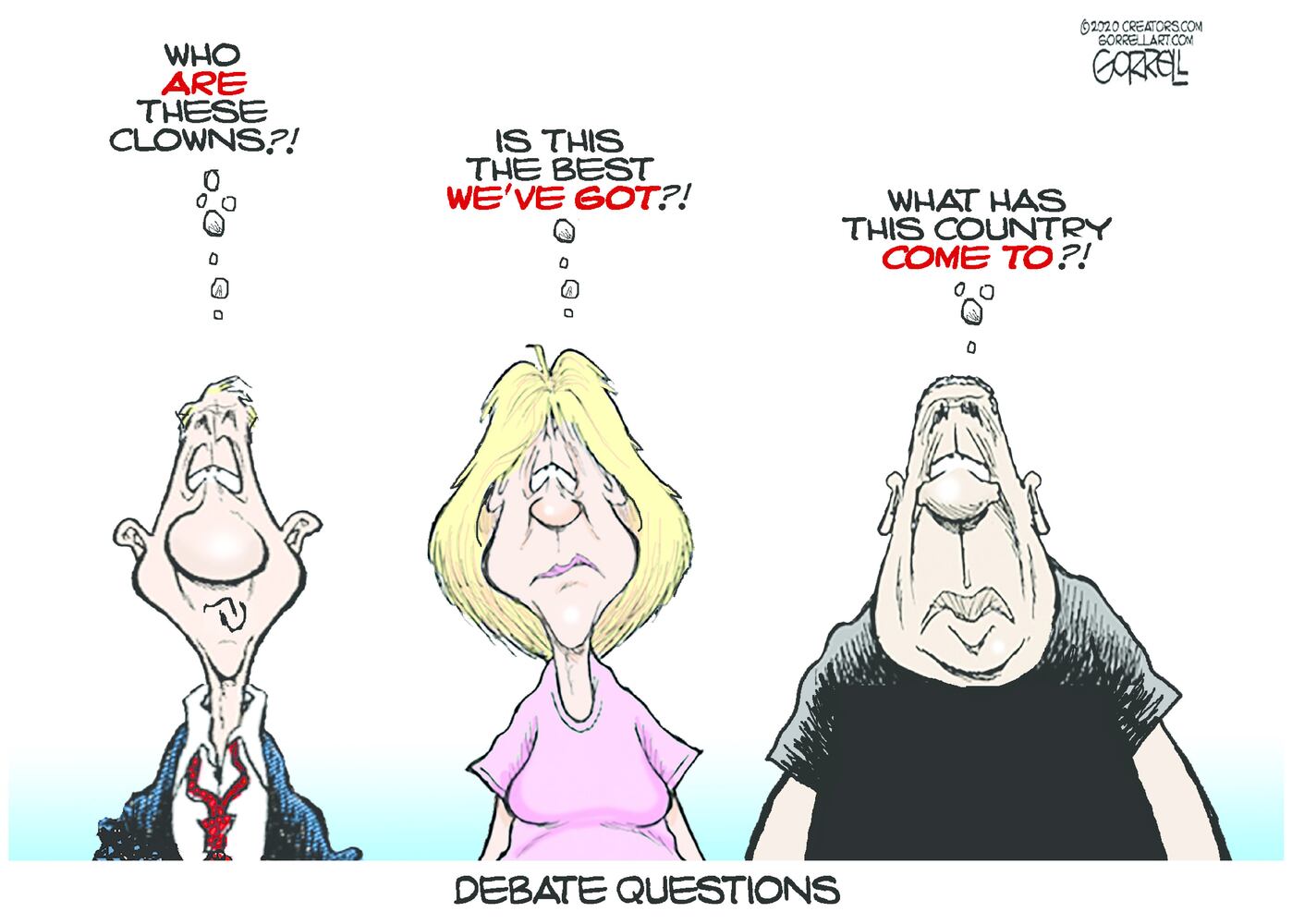 Week in cartoons: Trump's taxes, the presidential debate and more