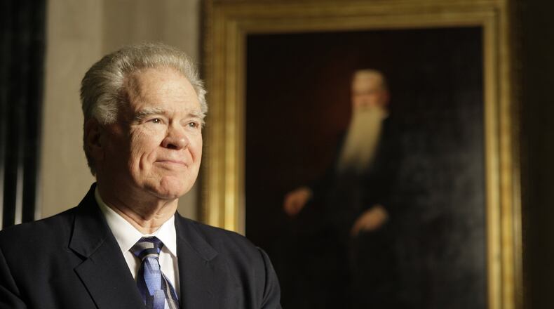 Paige Patterson posing in the rotunda of the B.H. Carroll Memorial Complex on Tuesday, Oct. 12, 2010. According to a Washington Post story, a woman claims Patterson previously encouraged her not to report a rape to police and told her to forgive the man who allegedly raped her after she invited him into her apartment. (Paul Moseley/Fort Worth Star-Telegram/TNS)