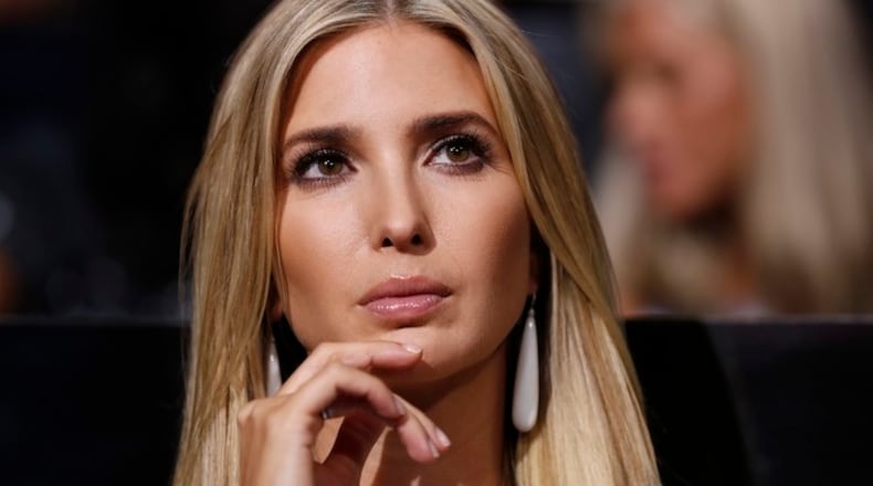 Republican Presidential Candidate Donald Trump's daughter Ivanka Trump watches during the second day session of the Republican National Convention in Cleveland, Tuesday, July 19, 2016. (AP Photo/Carolyn Kaster)