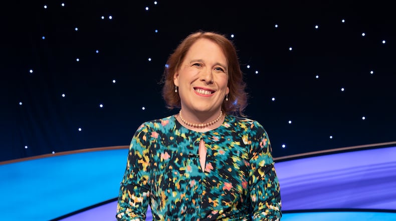 Dayton native and "Jeopardy!" super champ Amy Schneider. (DISNEY/Eric McCandless)