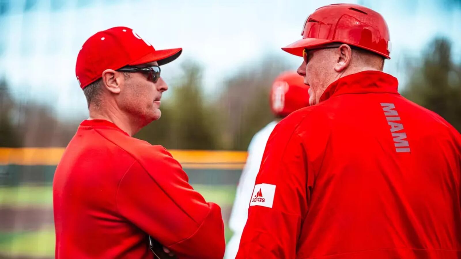 Miami's Brian Smiley (left) was named the 2025 Mid-American Conference Coach of the Year. MIAMI ATHLETICS / CONTRIBUTED