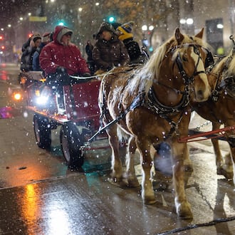 The 52nd annual Dayton Holiday Festival featuring the Grande Illumination and Dayton Children’s Parade Spectacular in Lights, happened in downtown Dayton on Friday, Nov. 29, 2024. TOM GILLIAM / CONTRIBUTING PHOTOGRAPHER