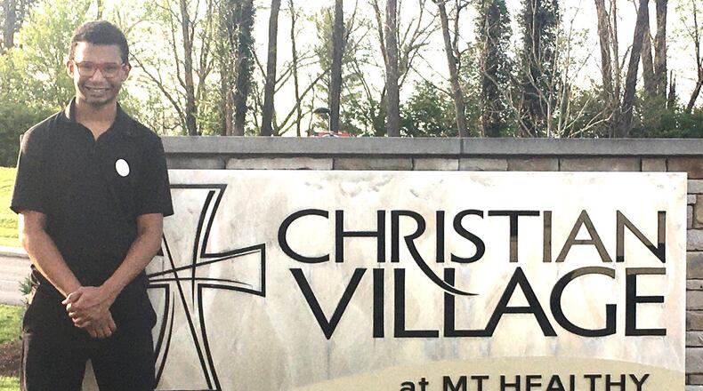 Butler Tech student Max Pierson is among the dozens of high school students working at key jobs during the ongoing coronavirus battle. The 19-year-old is developmentally disabled and learning in the independent living transitional program – Project Life – conducted by Butler Tech.(Provided Photo/Journal-News)