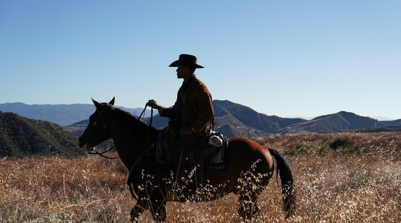 This image released by Peacock shows a scene from the documentary "High Horse: The Black Cowboy." (Troy Harvey/Peacock via AP)