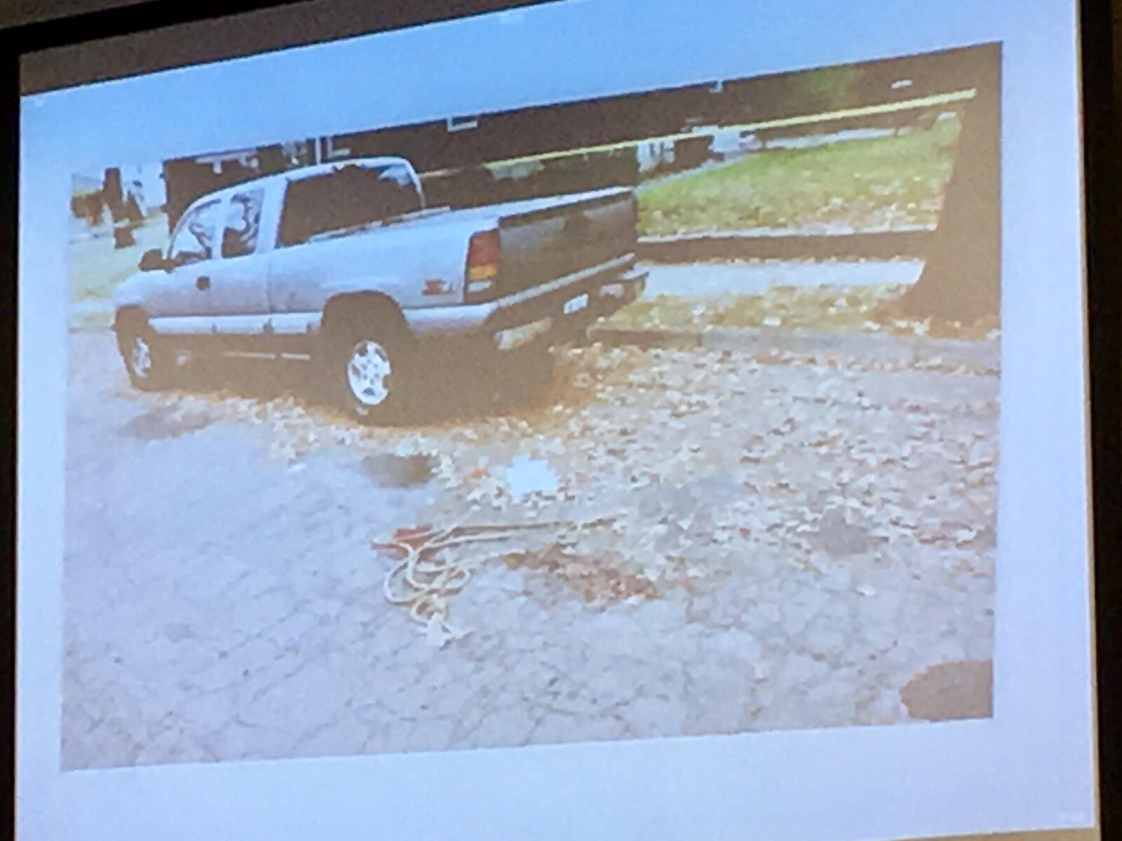 Prosecutors showed the jury pictures from where Amy McMahan’s body was found by a witness who said he saw it rolling down a Dayton street. James Cargle is on trial for kidnapping, assault and rape in a case with two victims from an incident in November 2016. MARK GOKAVI/Staff