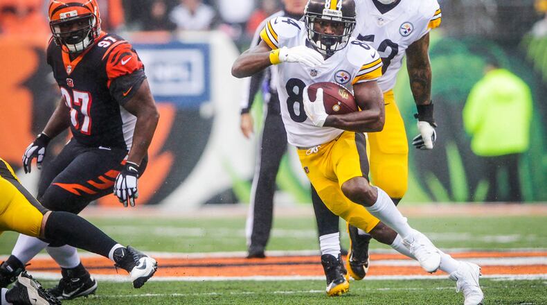 The Pittsburgh Steelers defeated the Cincinnati Bengals 28-21 Sunday, Oct. 14 at Paul Brown Stadium in Cincinnati. NICK GRAHAM/STAFF