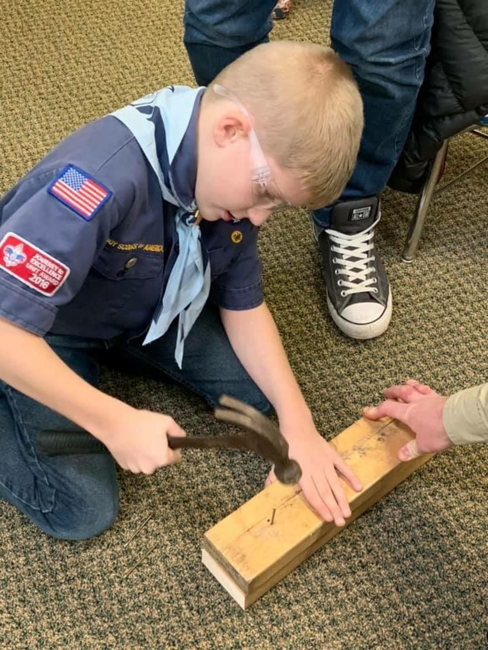 Cub Scout Collin Schaefer  lead and effort that collected nearly 6,000 handmade Christmas cards for children being treated at Dayton Children’s Hospital.