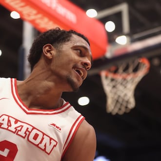 Dayton against George Washington on Tuesday, Jan. 6, 2026, at Gentile Arena. David Jablonski/Staff