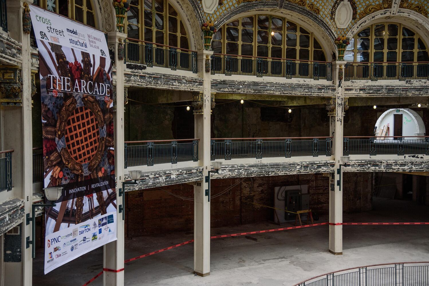 PHOTOS: Behind the scenes on the first day of construction at The Dayton Arcade