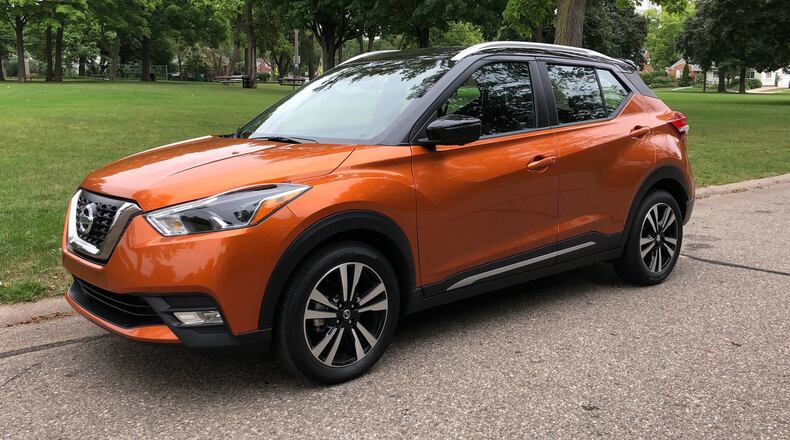 The 2018 Nissan Kicks SR. (Mark Phelan/Detroit Free Press/TNS)