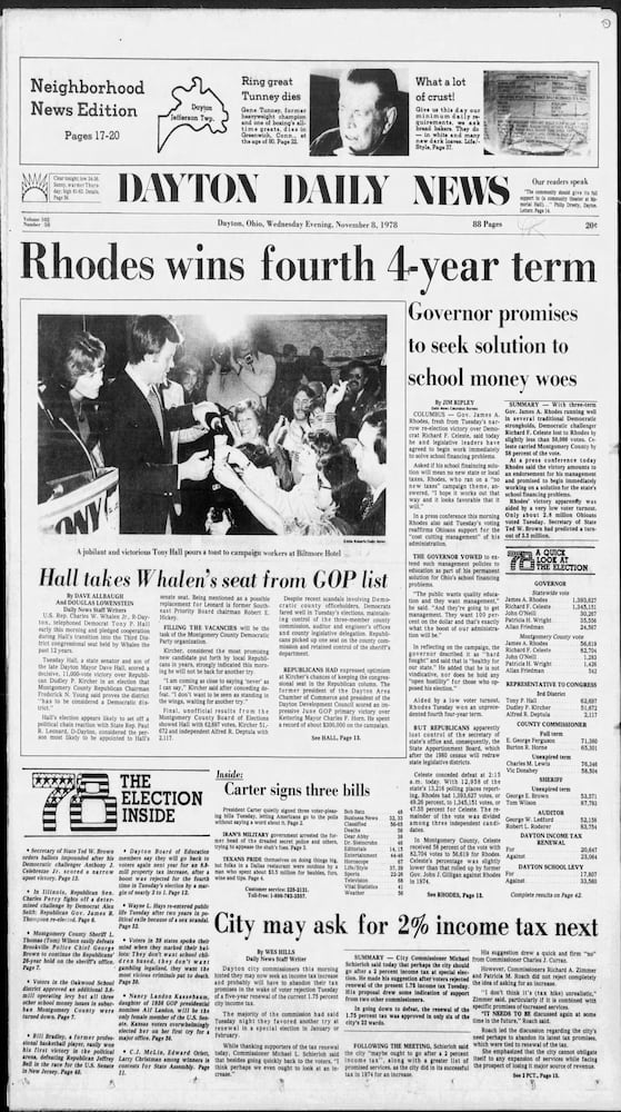 Election results front pages