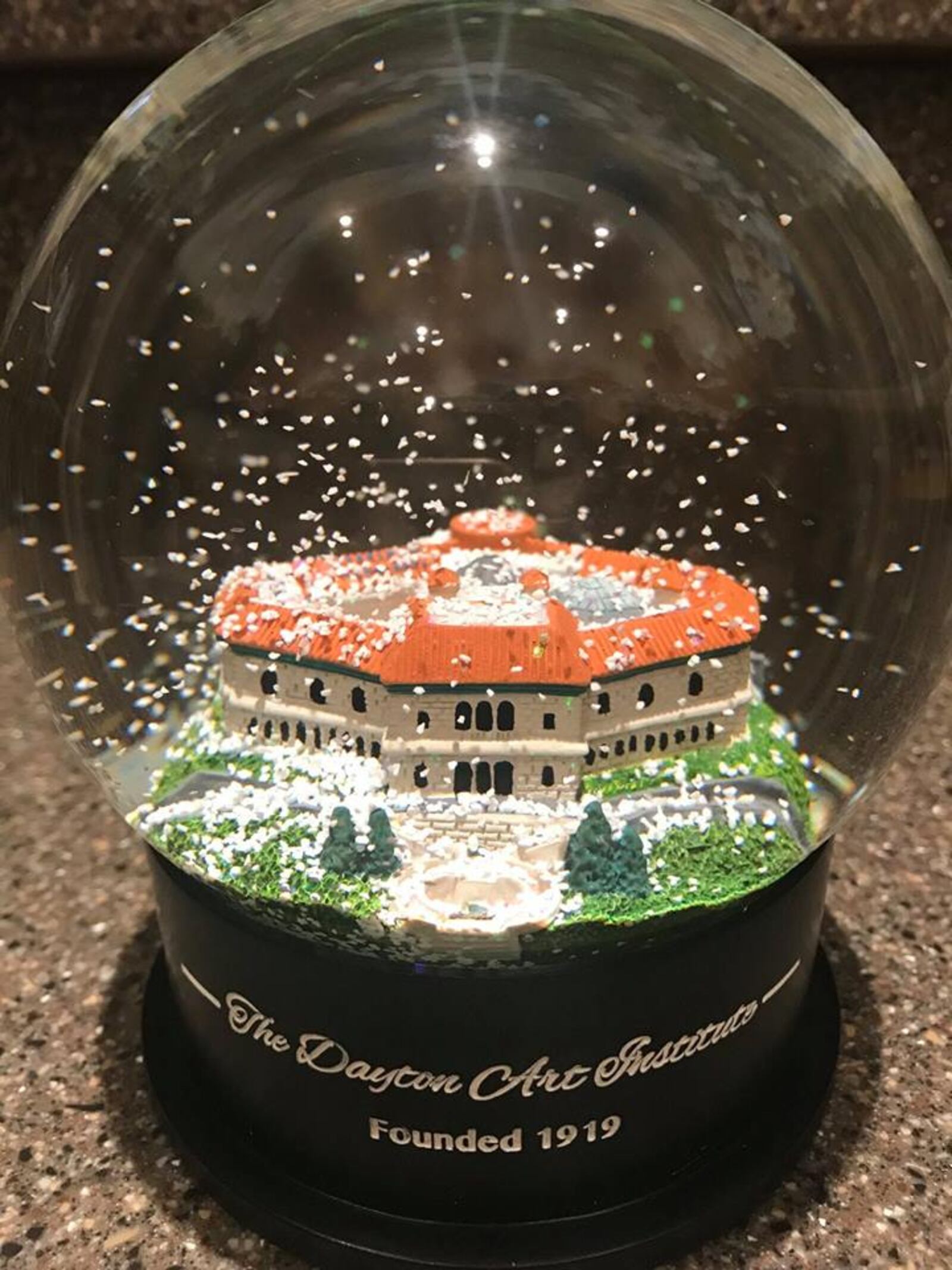 Dayton Art Institute snow globe. The museum will be celebrating 100 years in 2019. CONTRIBUTED