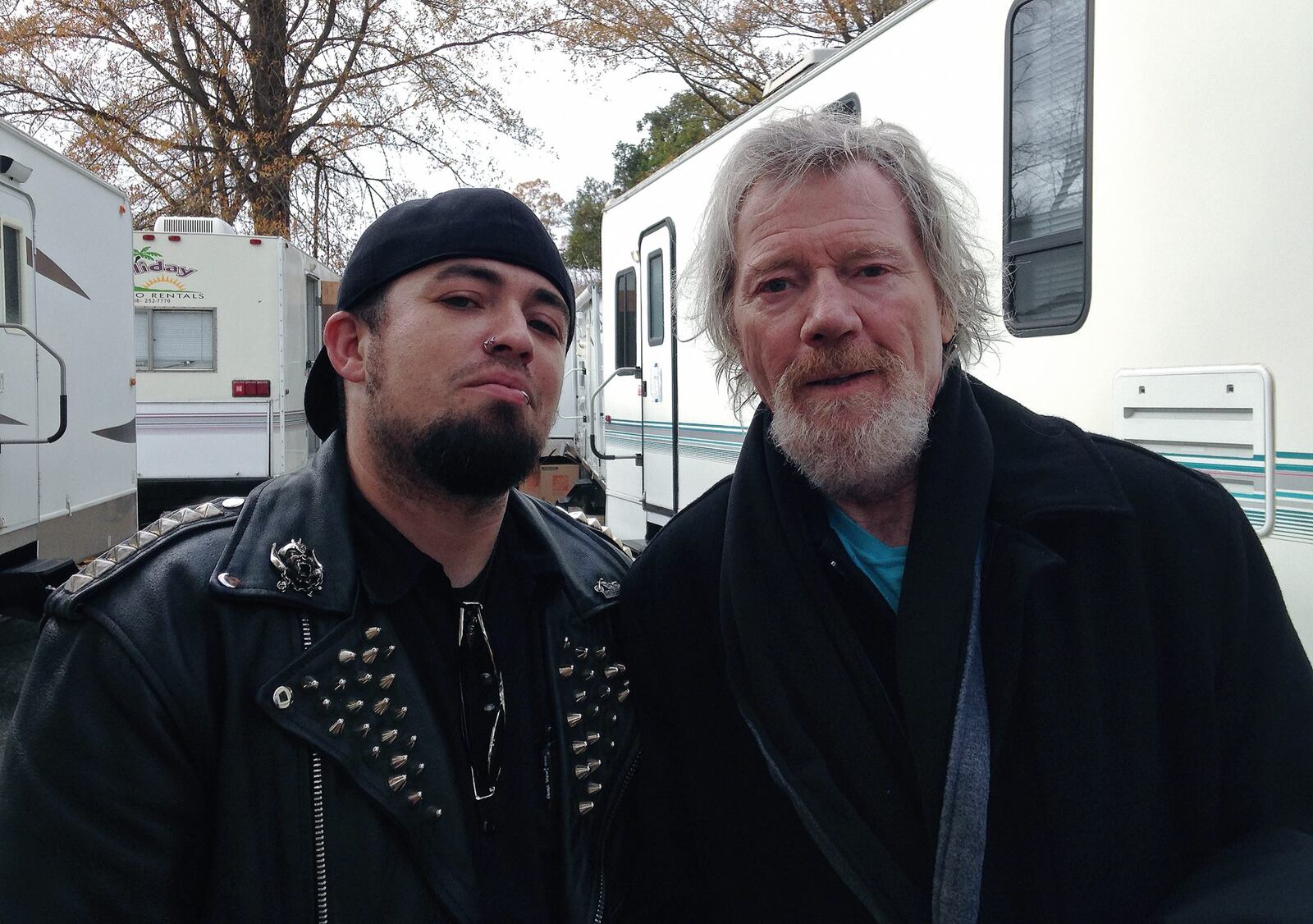Filmmaker Josh Roush (L) and actor Michael Parks (R). Roush directed the feature documentary "Long Lonesome Highway: The Story of Michael Parks," which is screening April 26 at the Neon. CONTRIBUTED PHOTO: Josh Roush