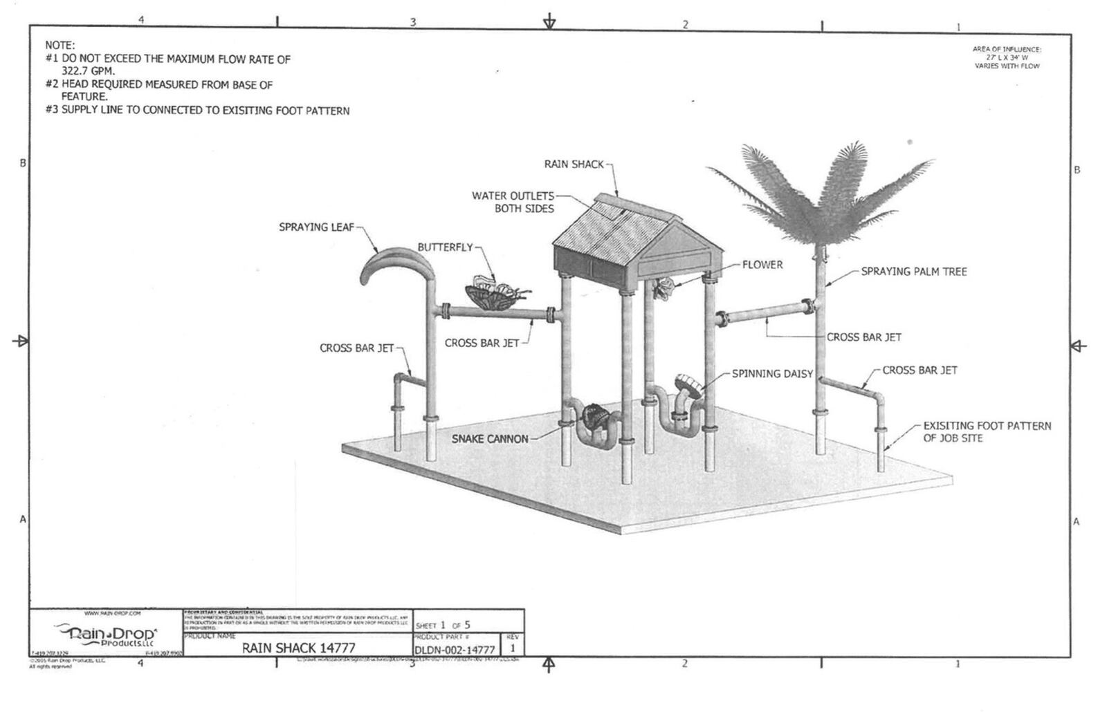 Illustration of the newest water feature coming to the Vandalia Rec Center in late July and early August. The water feature will be very colorful and vibrant. CONTRIBUTED.