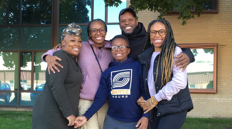 Billi Ewing, far left, grew closer to her already close-knit family during the pandemic. That includes from left: her daughter, Braelyn Ewing; son, Trenton Ewing; husband, Toby Ewing; and
daughter, Tobi Ewing. Contributed photo